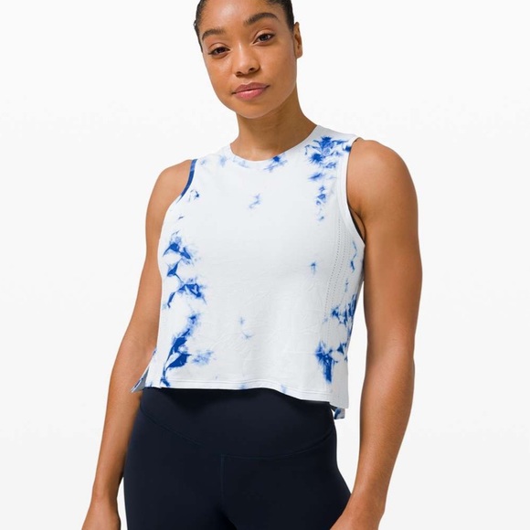 lululemon athletica Tops - Lululemon Train to Be Tank *Shibori, Purple, 6